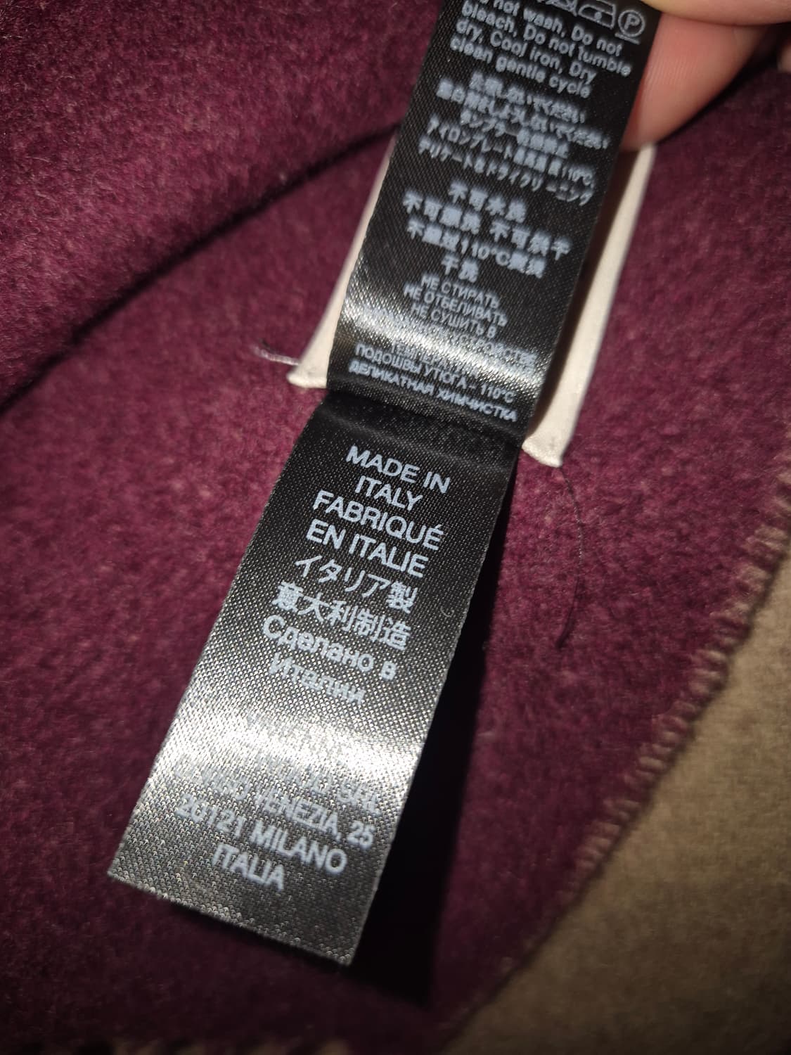 25FW 비비안 웨스트우드 더블 로고 울 머플러 카멜 상품이미지6