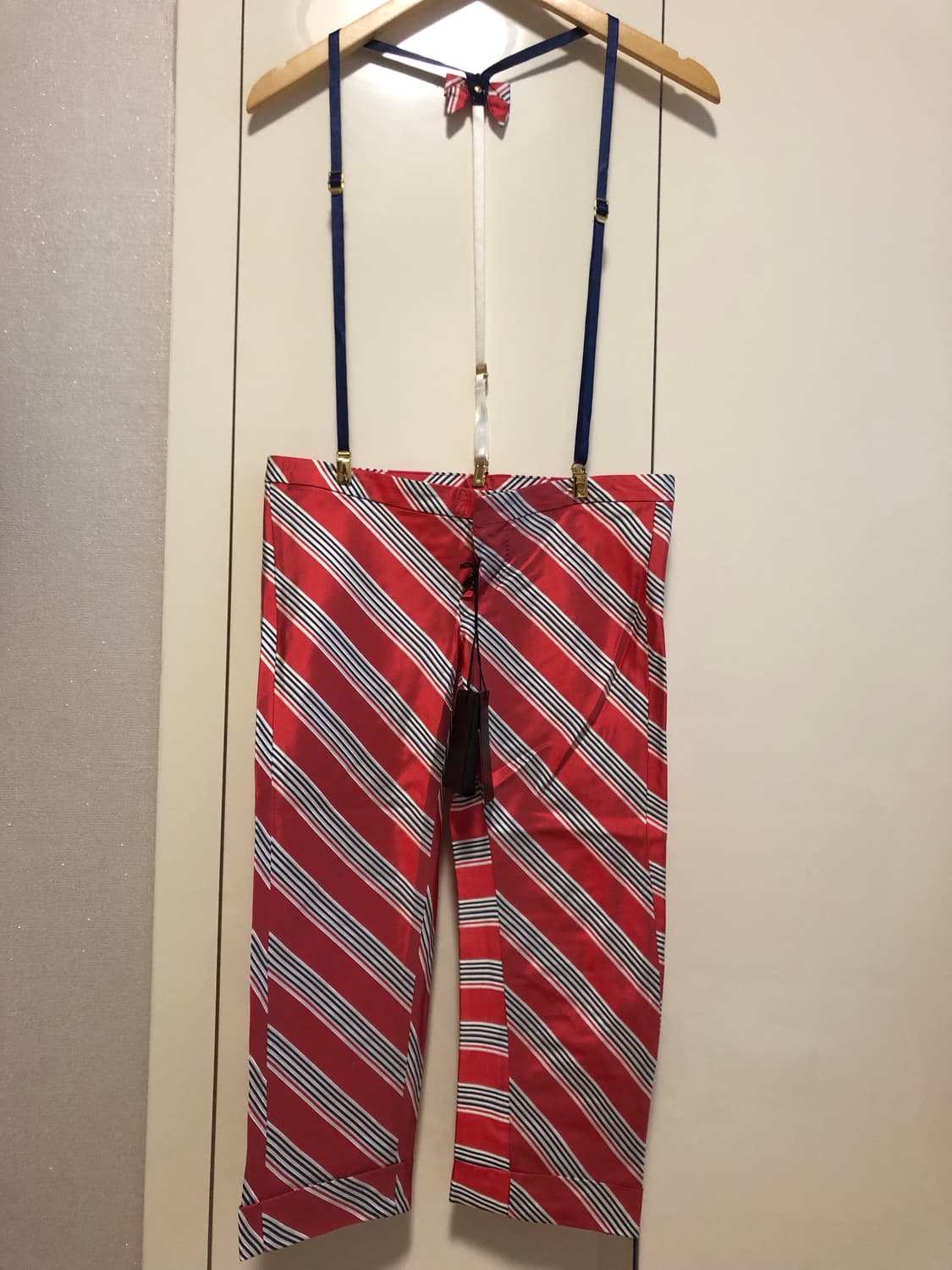 디스퀘어드2 서스펜더(멜빵) 실크 크롭팬츠 상품이미지1