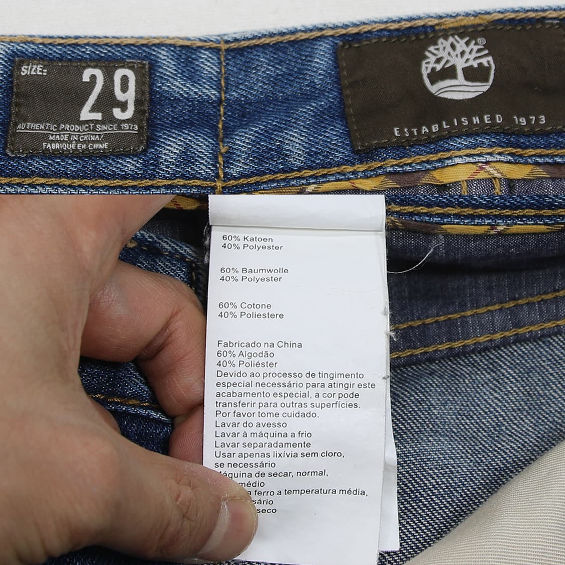 Timberland 데님 팬츠 (남성용 29.5) 상품이미지6