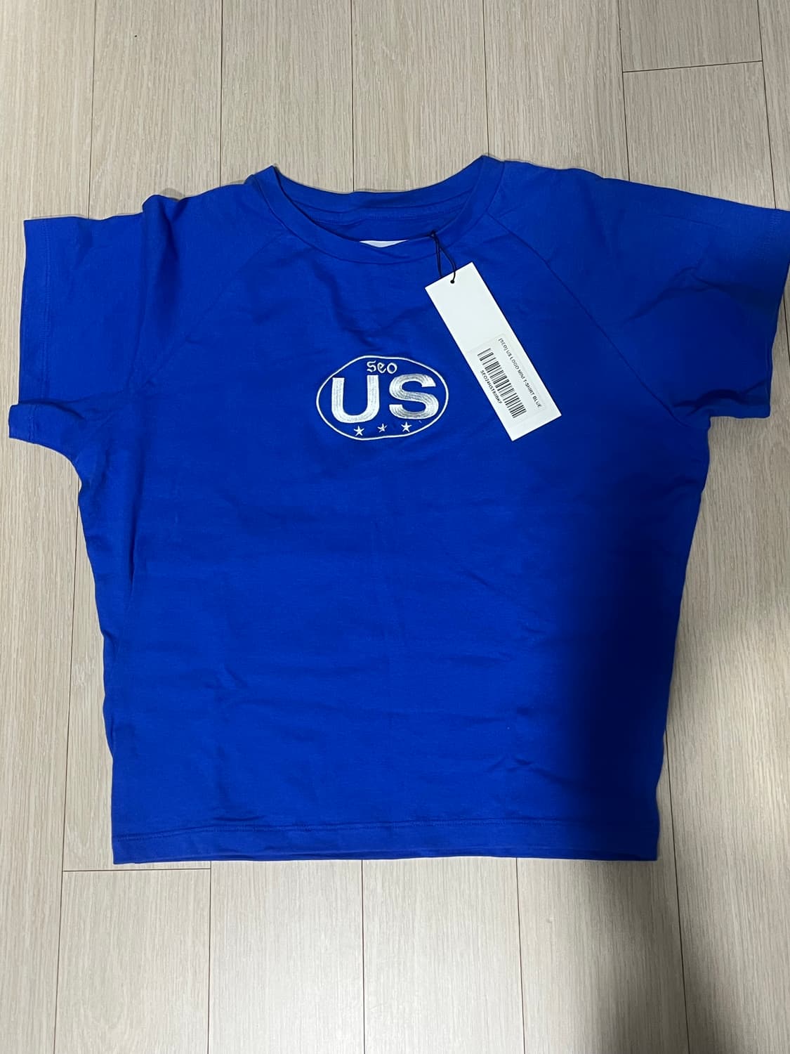 Seo 에스이오 us logo mini tshirt blue 상품이미지2