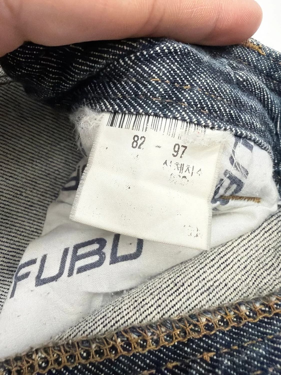 푸부 FUBU 파라슈트 백포켓 로고 데님 팬츠 PN9887 상품이미지9