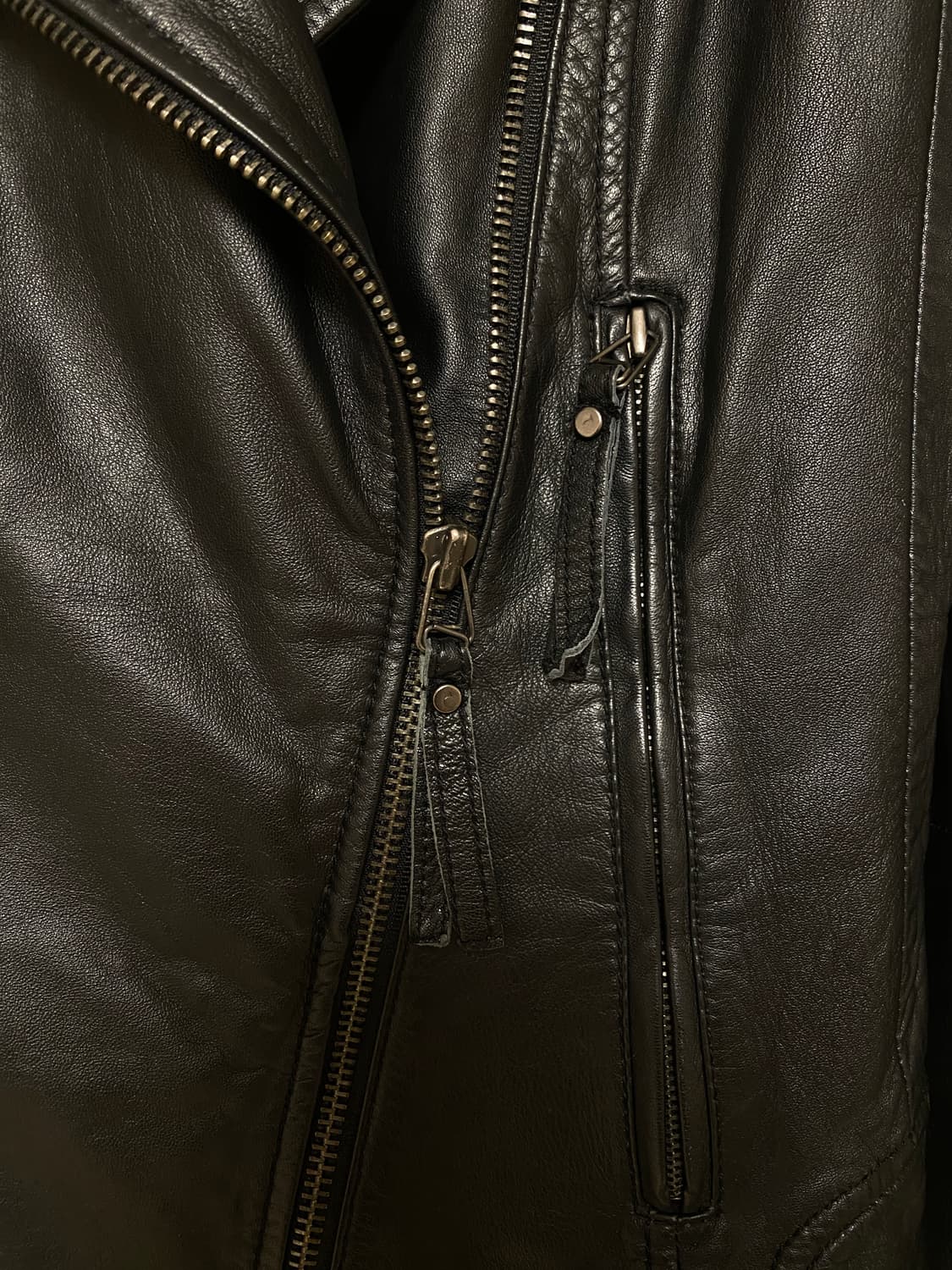 LIST 양가죽 숏자켓 블랙 상품이미지4