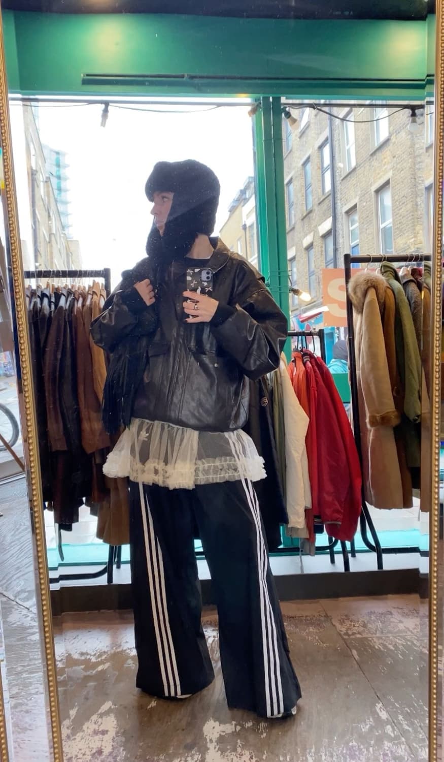 빈티지 샤 레이어드 스커트 상품이미지2