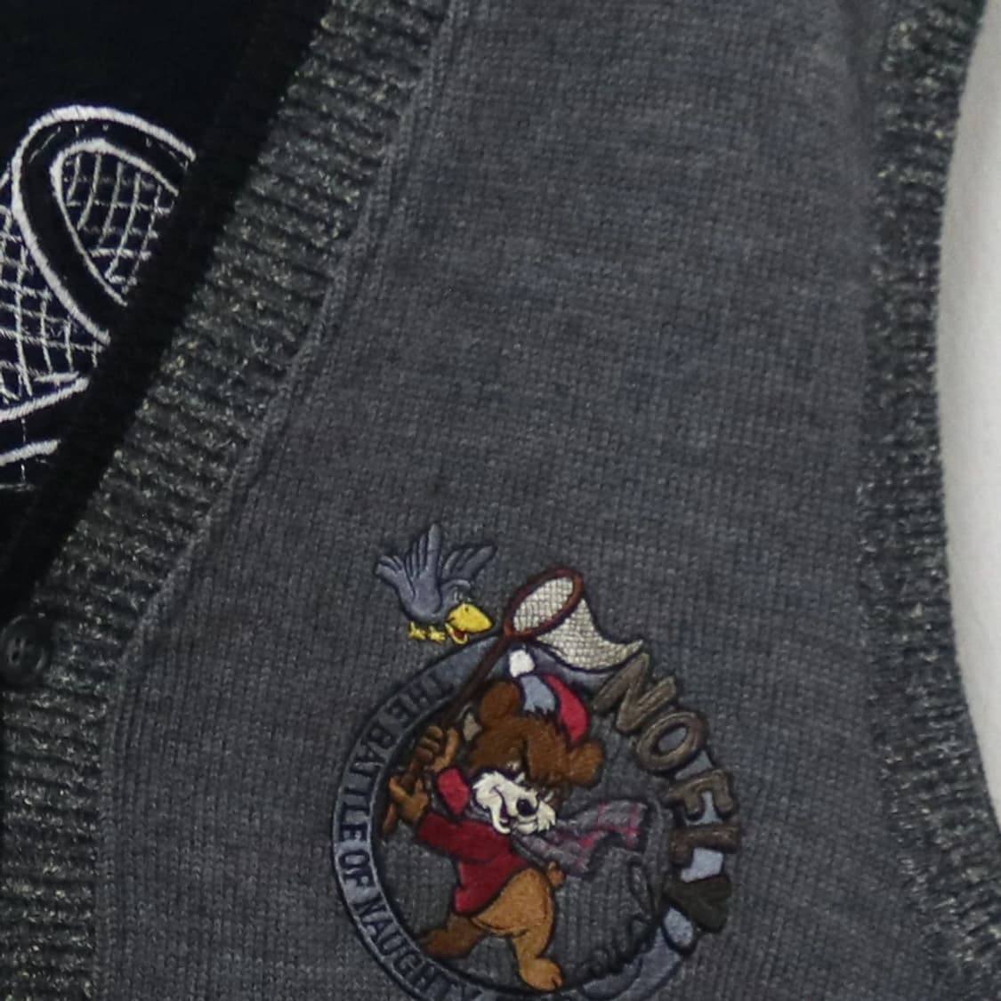 GELLAN EUROPE  Y2K 자수 울 혼방 니트베스트 64215 상품이미지7