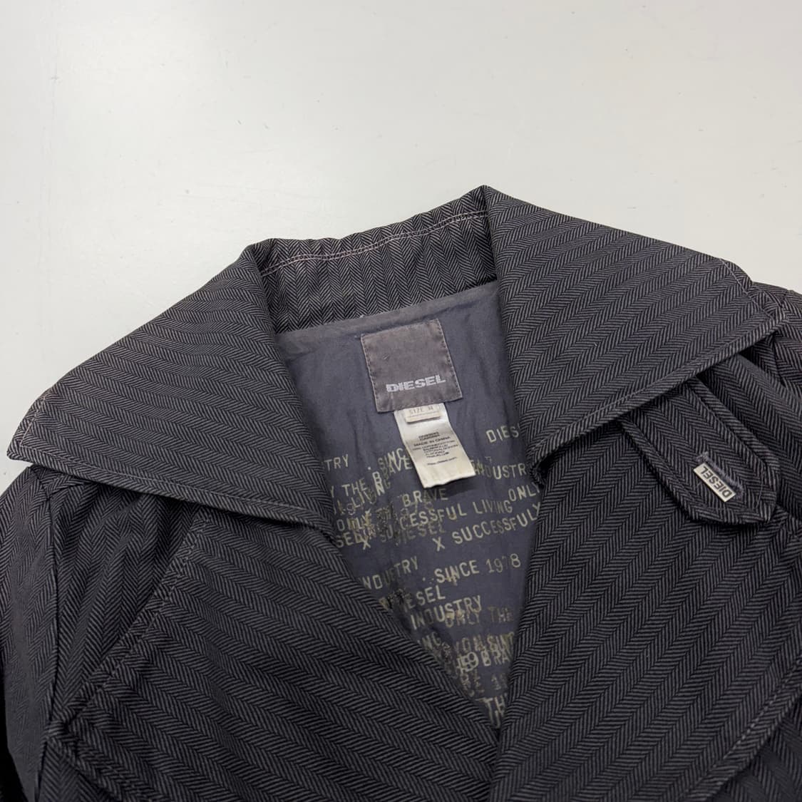 디젤 Y2K 코튼 크롭 라이더 자켓 상품이미지3