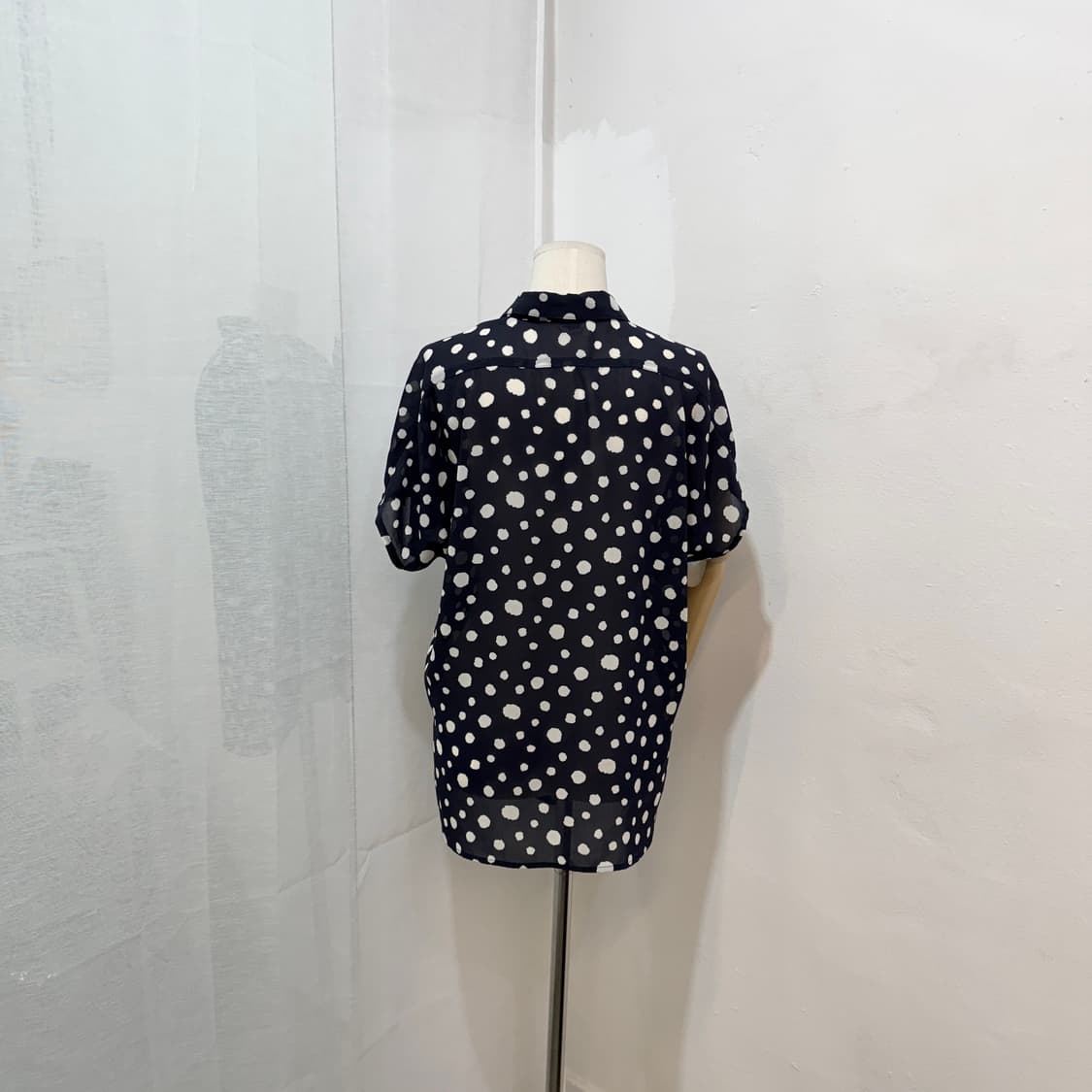 일본빈티지 도트 땡땡이 여름블라우스 썸머 3520 상품이미지3