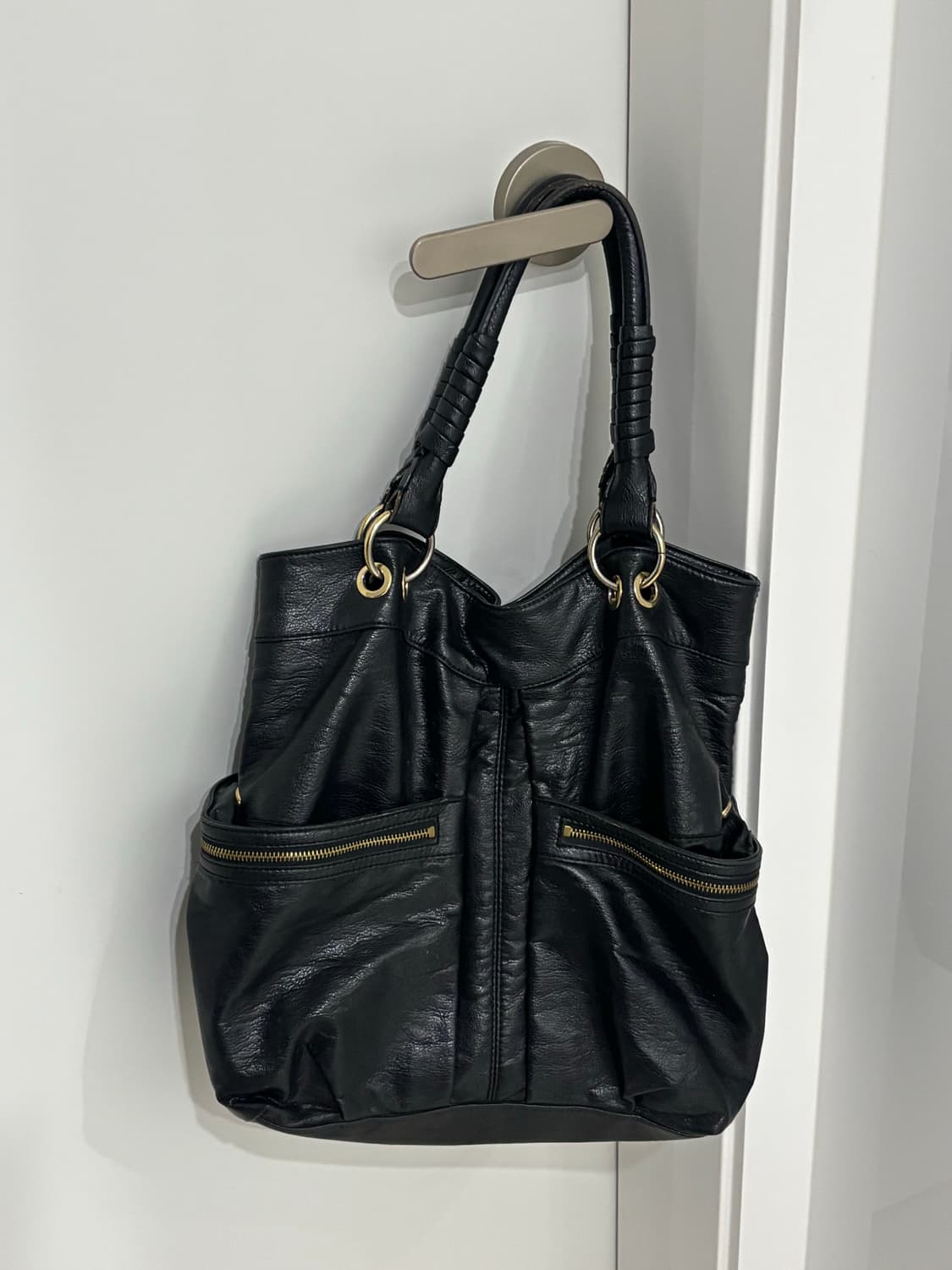 런던포그 가죽 숄더백 상품이미지2