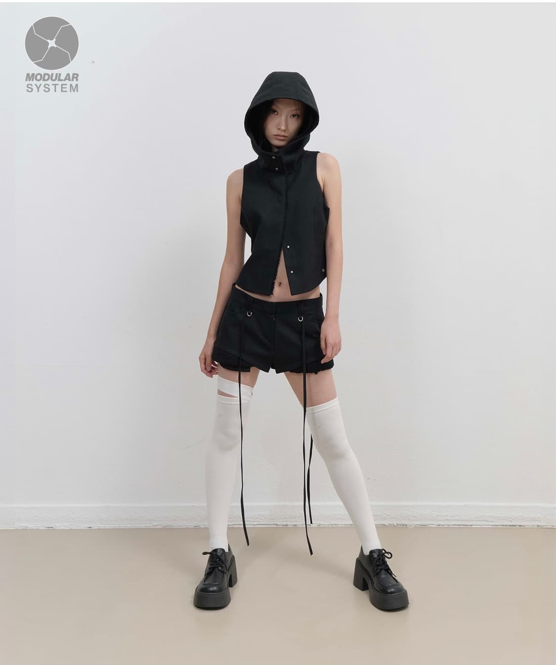 OJOS Micro Wool Shorts / Black 상품이미지1