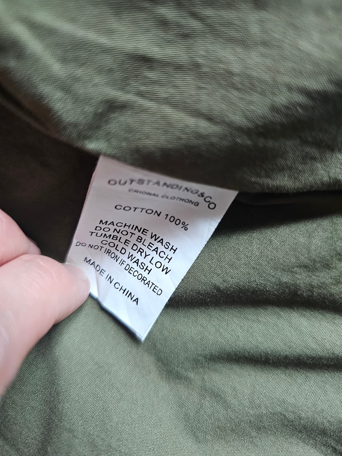 아웃스탠딩 BACK SATIN MK3 JACKET_OLIVE M사이즈 상품이미지3