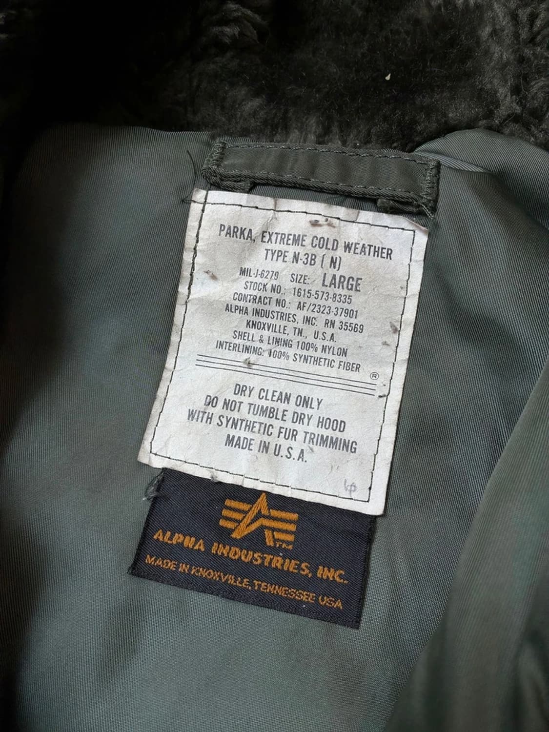 알파인더스트리 USA N-3B 새틴 밀리터리 파카 PN6380 상품이미지9