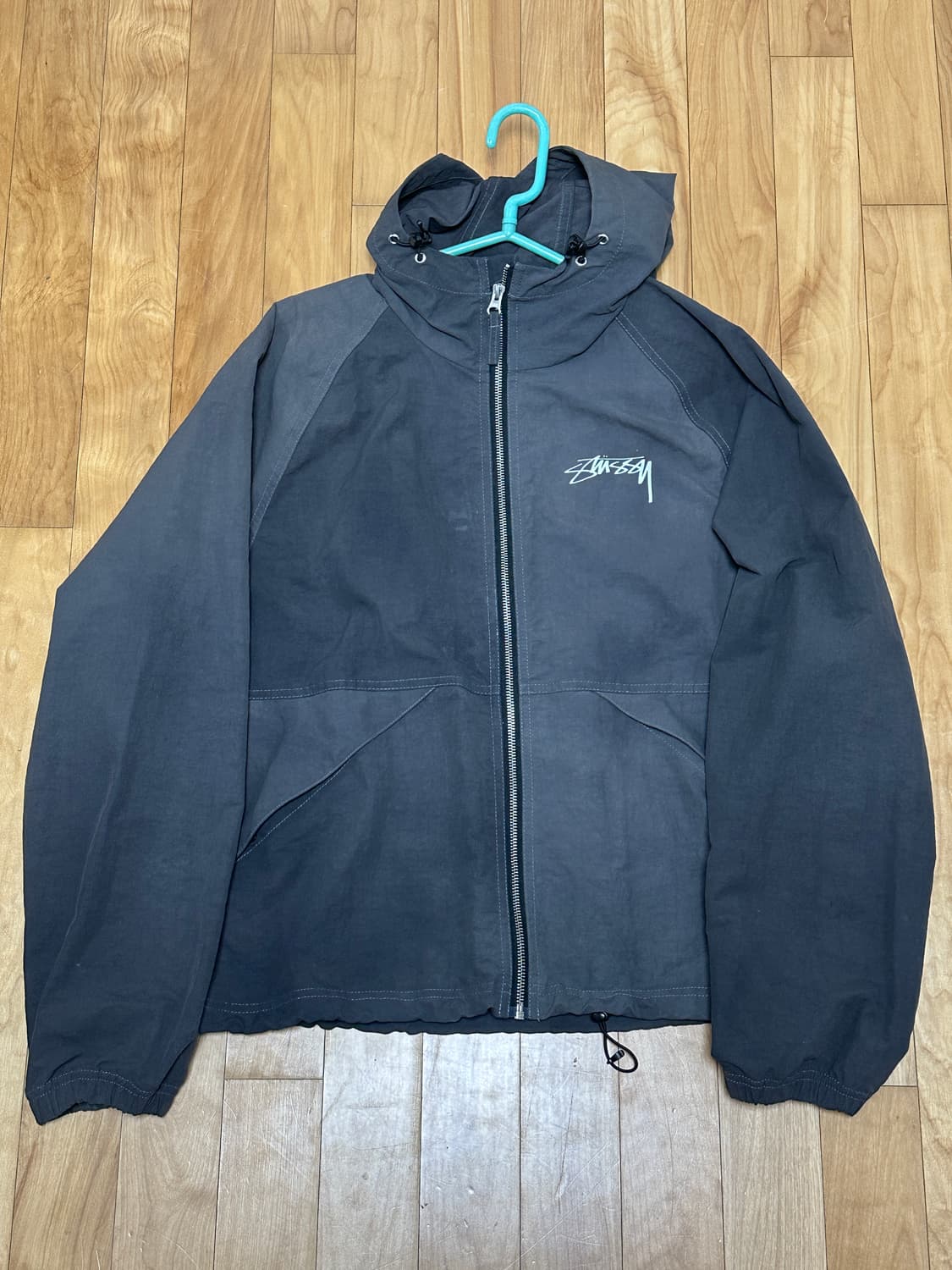 스투시 웨이브 다이 쉘 자켓 블랙 s (115647) 상품이미지2