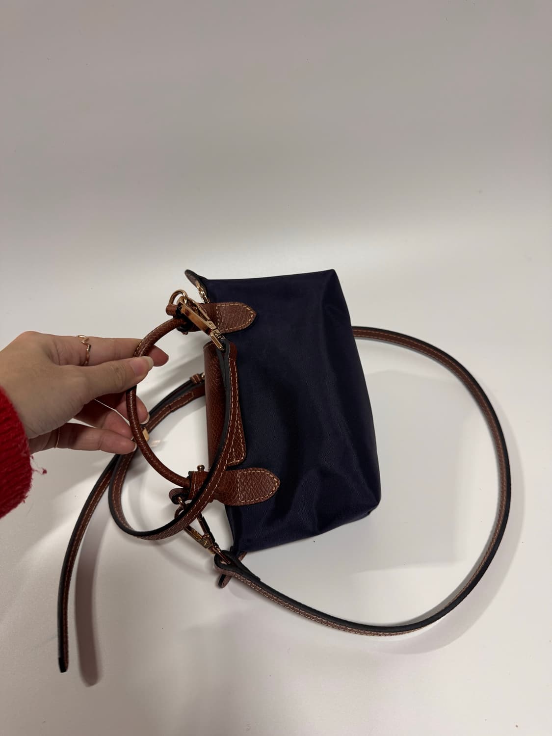 롱샴 르 플리아쥬 XS 네이비 크로스백 상품이미지6