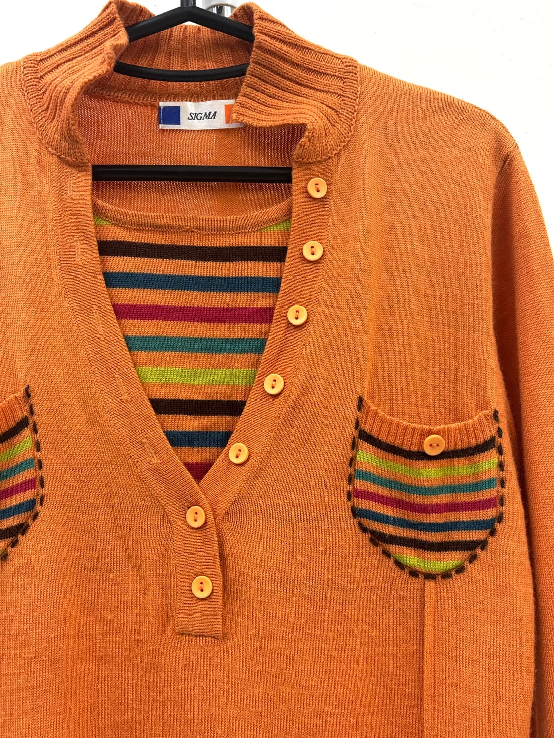 빈티지 울50% 에스닉 롱슬리브 상품이미지5