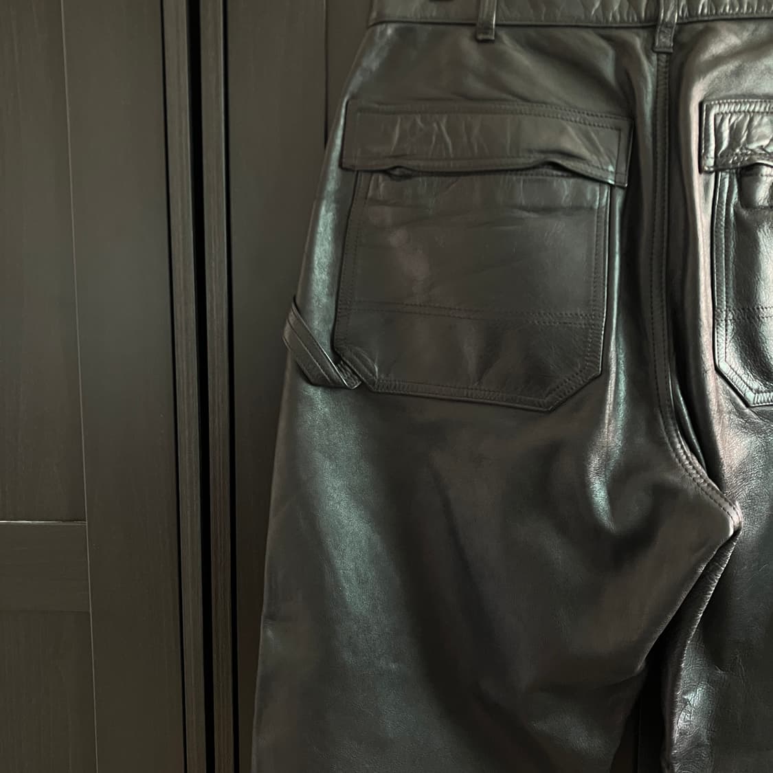 Armani Jeans leather carpenter pants 상품이미지5
