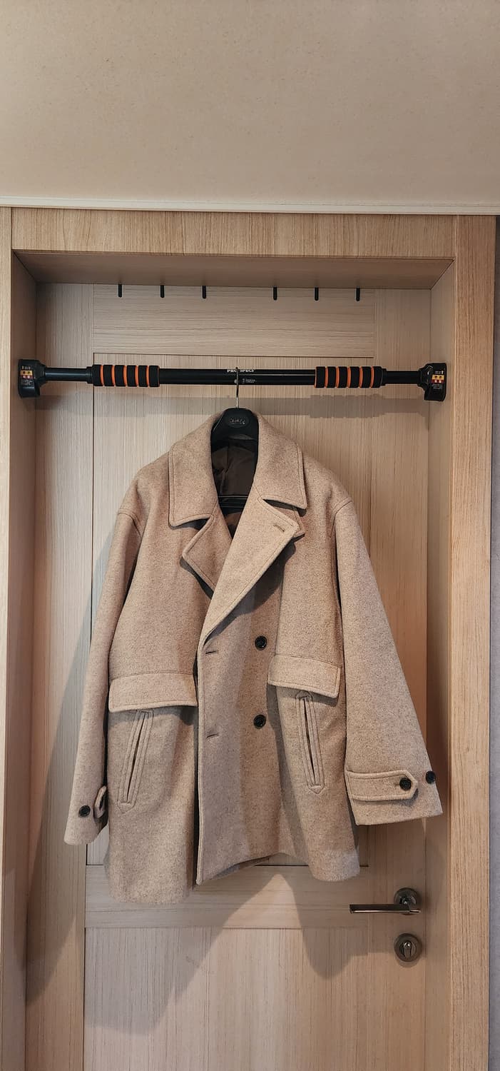 빔즈 베이지 더블 코트 오버핏 M~L 상품이미지1