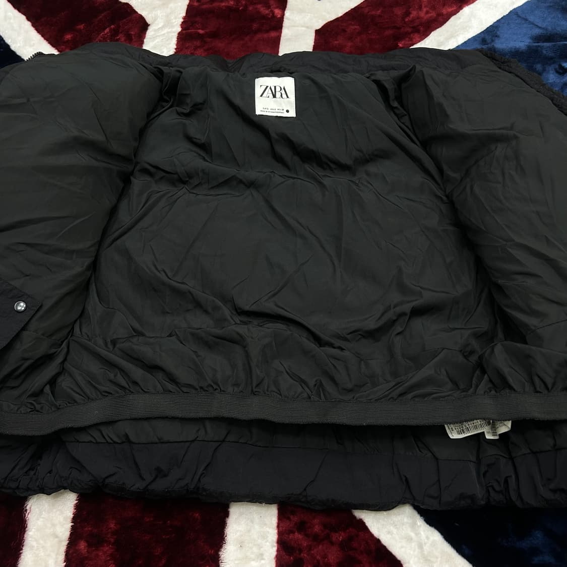 [한국M]ZARA 넥카라 숏패딩/블랙 상품이미지5