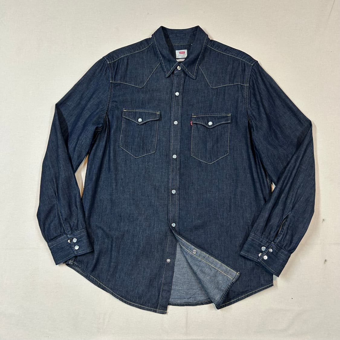 L) 리바이스 스탠다드 투포켓 웨스턴 데님 셔츠 상품이미지1