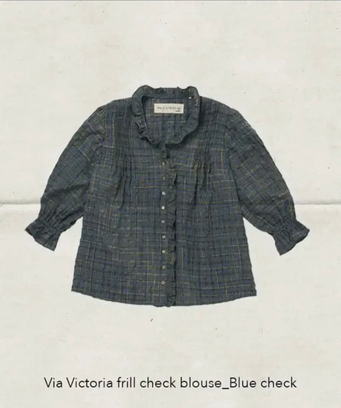 비아플레인 러플블라우스 상품이미지1