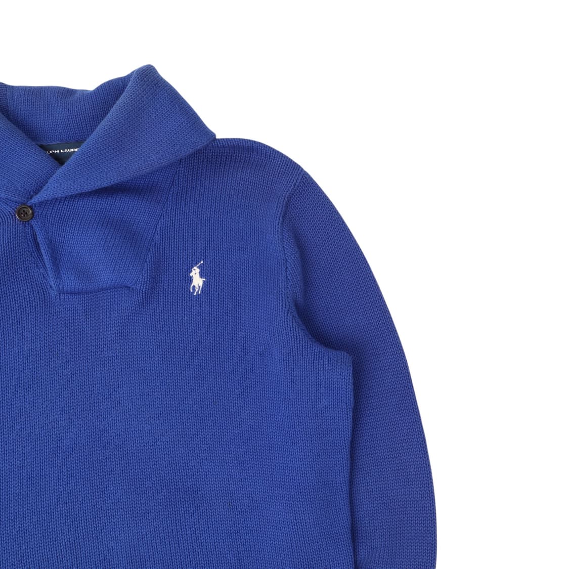 폴로 랄프로렌 우먼스 블루 숄카라 니트 상품이미지3