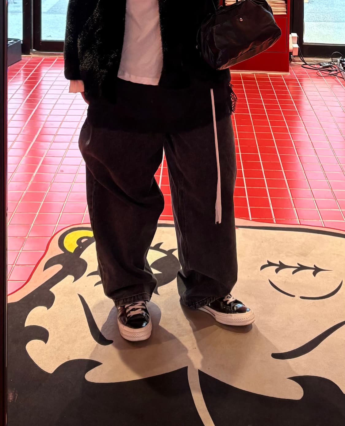 펀치 드렁크 파티즈 미스핏 진 워시드 블랙 상품이미지1