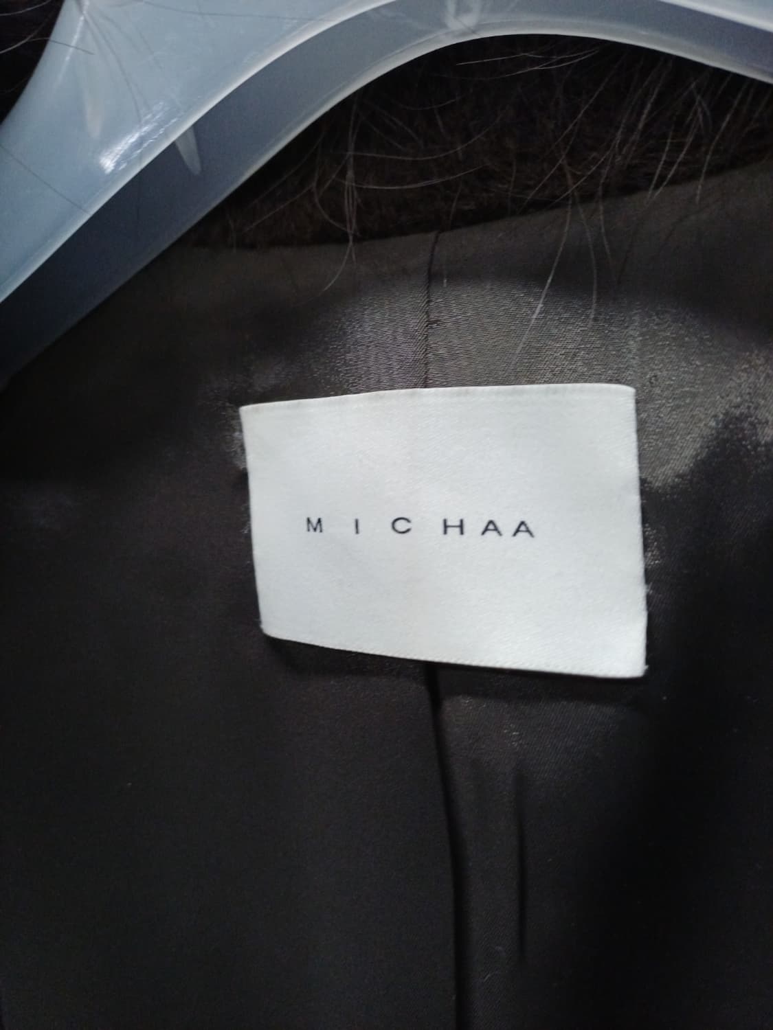 미샤(MICHAA) 정품 라마 혼방 폭스퍼 코트 상품이미지7