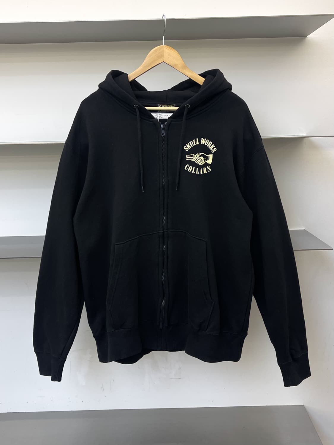 스컬웍스 X 카라스 스컬 본 후드집업 상품이미지2