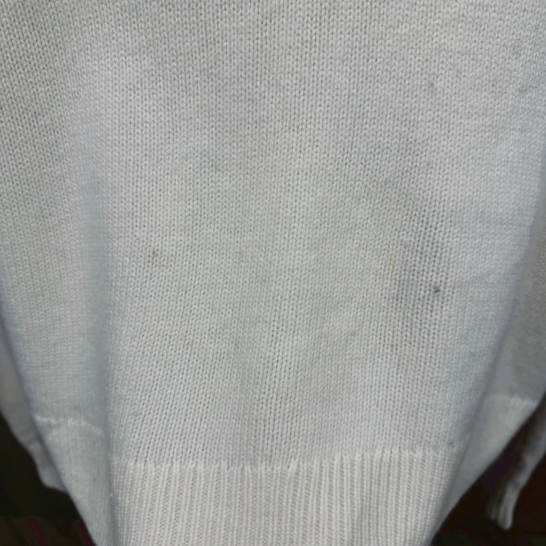 띠어리 울 긴팔 크루넥 니트 밑단 시보리 레글런 소매 디테일 아이보리 상품이미지8