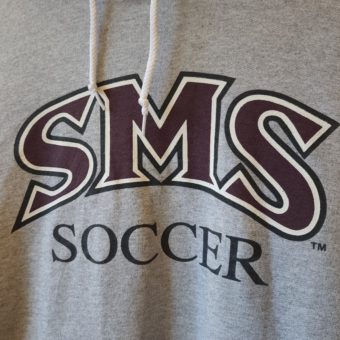 90s 헤인즈 후드 스웻셔츠 그레이 레터링 빈티지 후드 L 상품이미지6