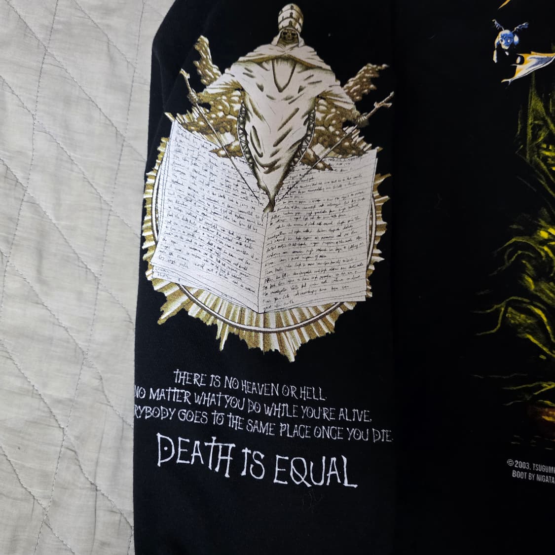 [XL] BOOT 부틀렉 데스노트 블랙 롱슬리브 상품이미지4