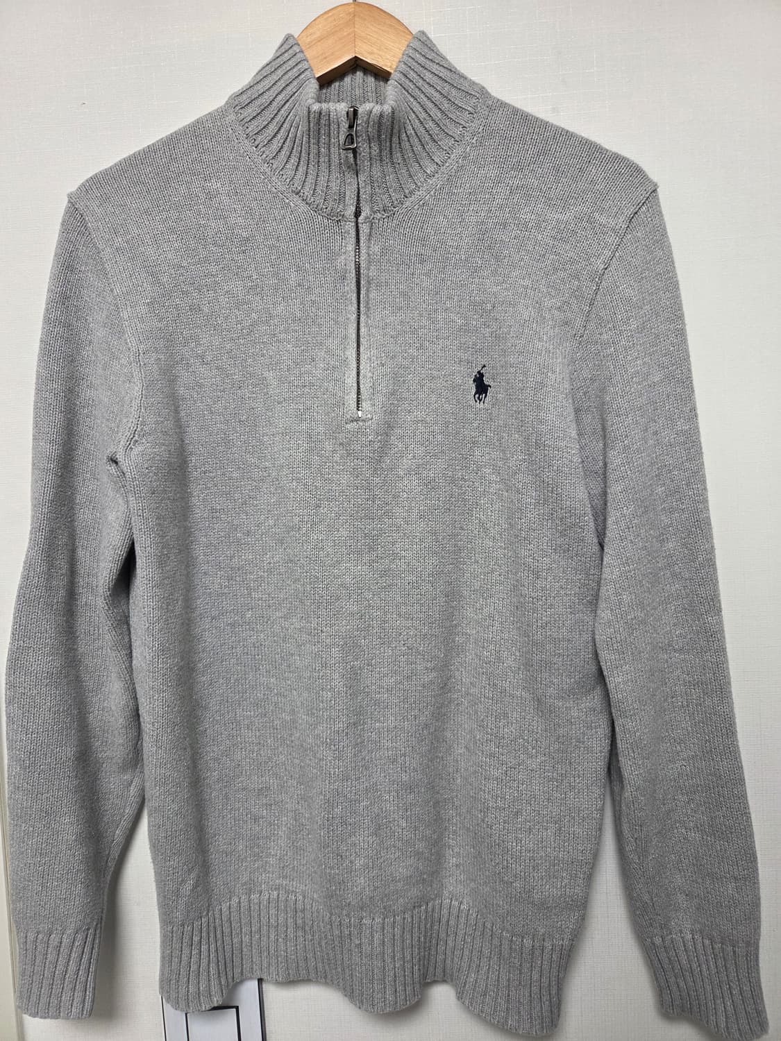 [QR정품] 폴로 코튼 쿼터 지퍼 모크넥 스웨터 S 상품이미지1