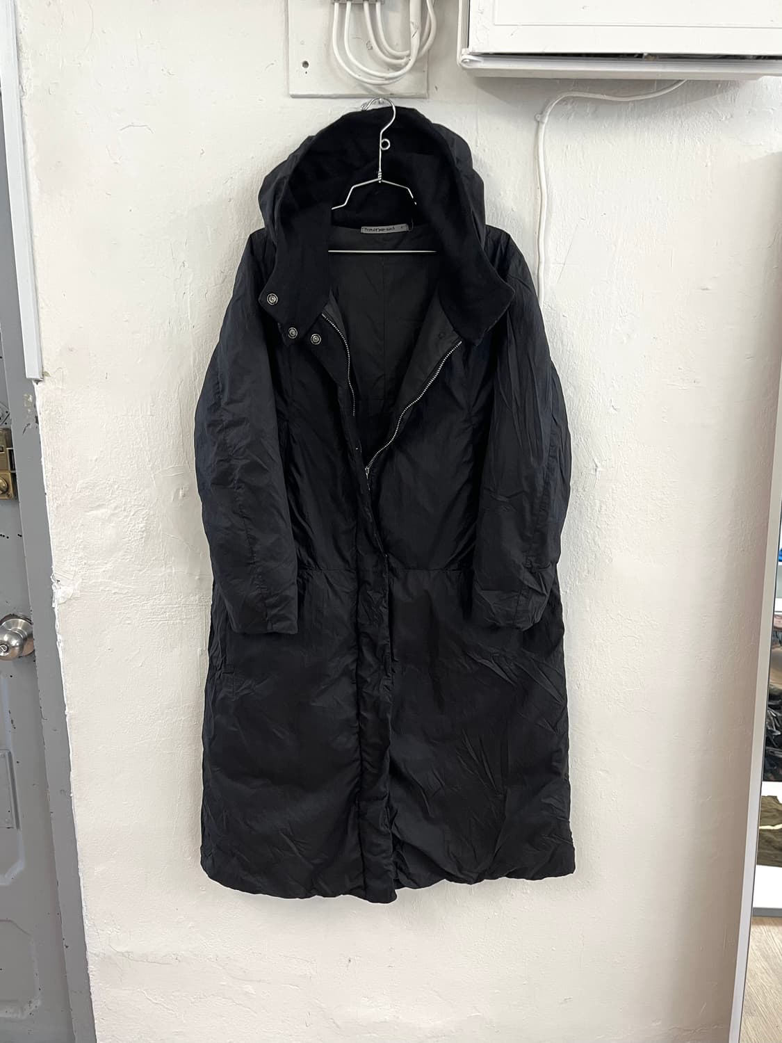 트랜짓 크링클 패딩 롱코트 상품이미지4