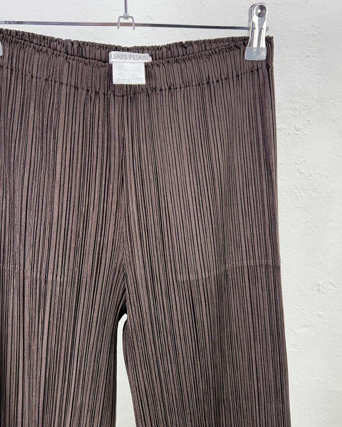 플리츠 플리즈 브라운 레그 스트레이트 플리츠 팬츠 상품이미지3
