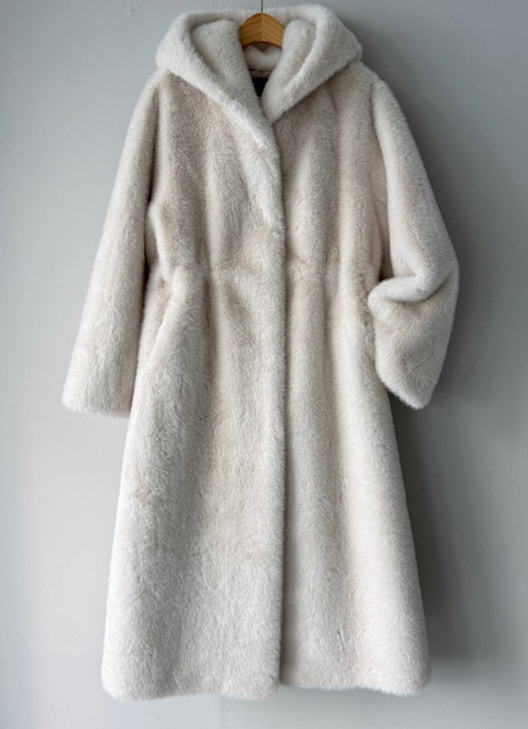 밍크 페이크 퍼 롱코트 상품이미지2