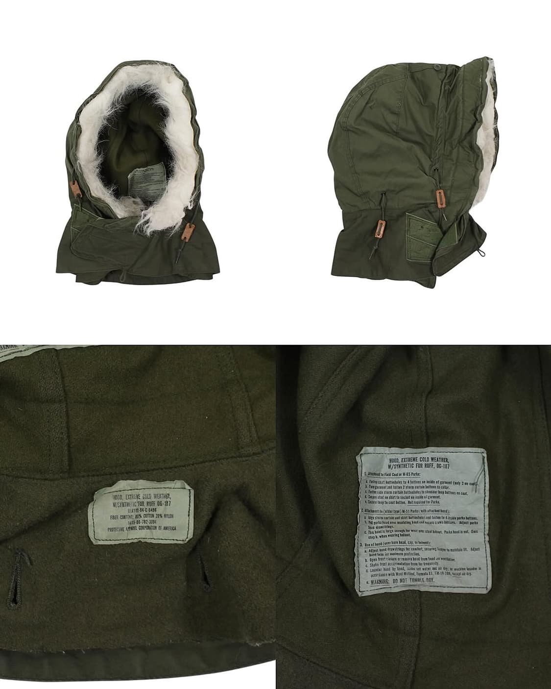 1980s US Army 미군 M-65 피쉬테일 파카 개파카 밀리터리 상품이미지6