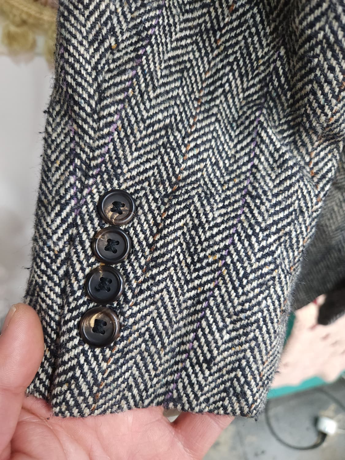  폴로 랄프로렌 90s 실크 헤링본 블레이저 일본판

 상품이미지7