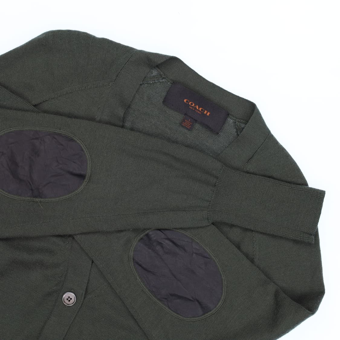 [S] 코치 여성 메리노울 엘보패치 니트 가디건 자켓 N6850 상품이미지3