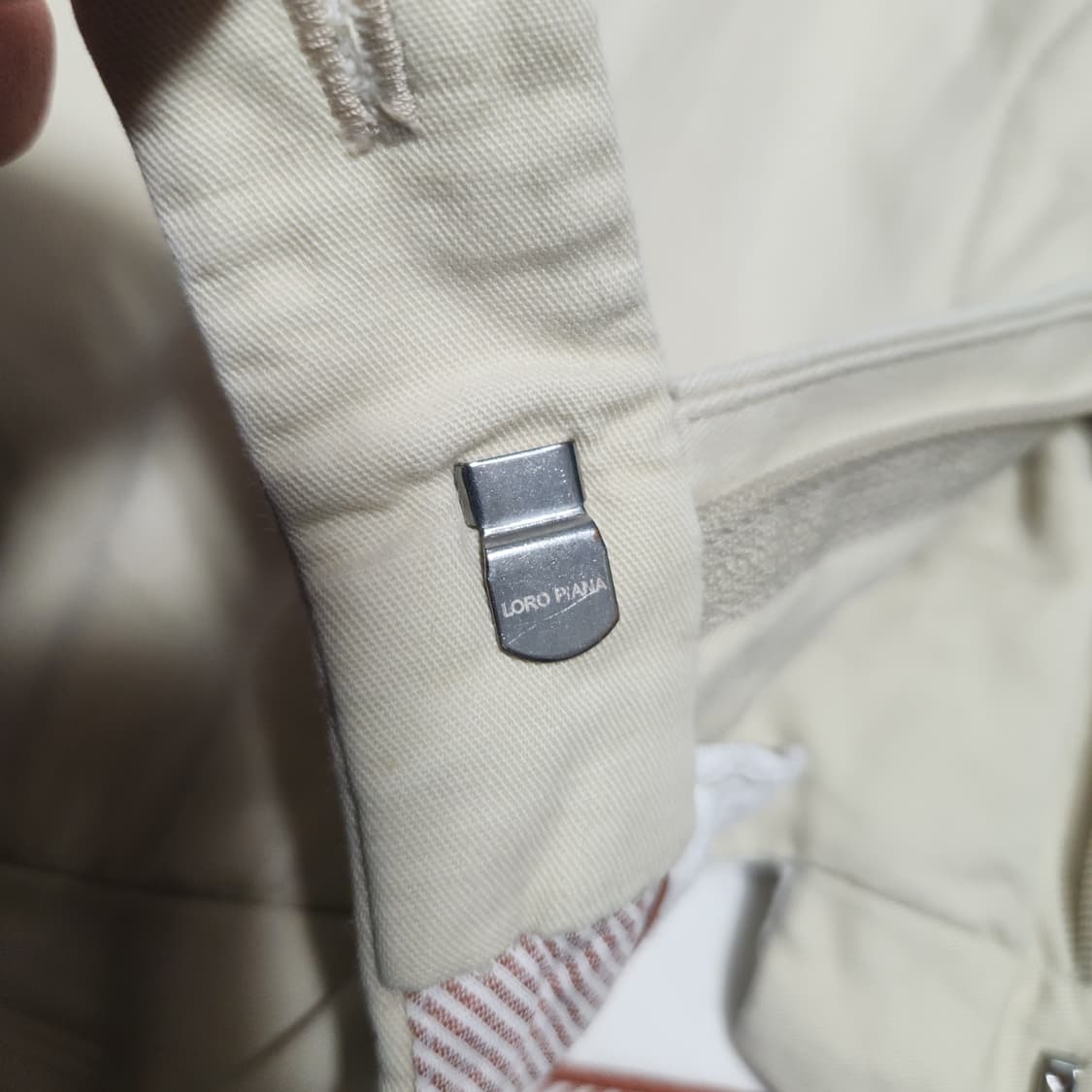 [48/정품] 로로피아나 치노 팬츠 아이보리 상품이미지4