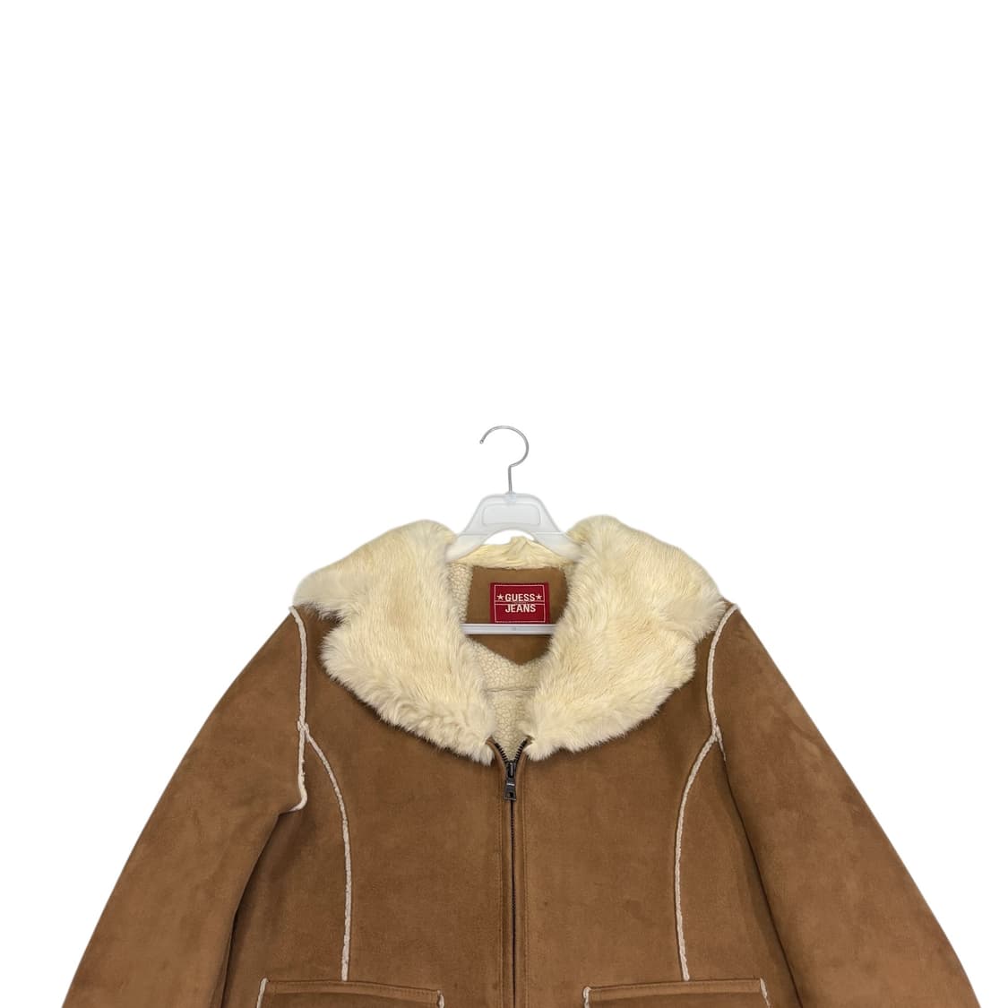 게스 스웨이드 토끼털 무스탕 상품이미지2