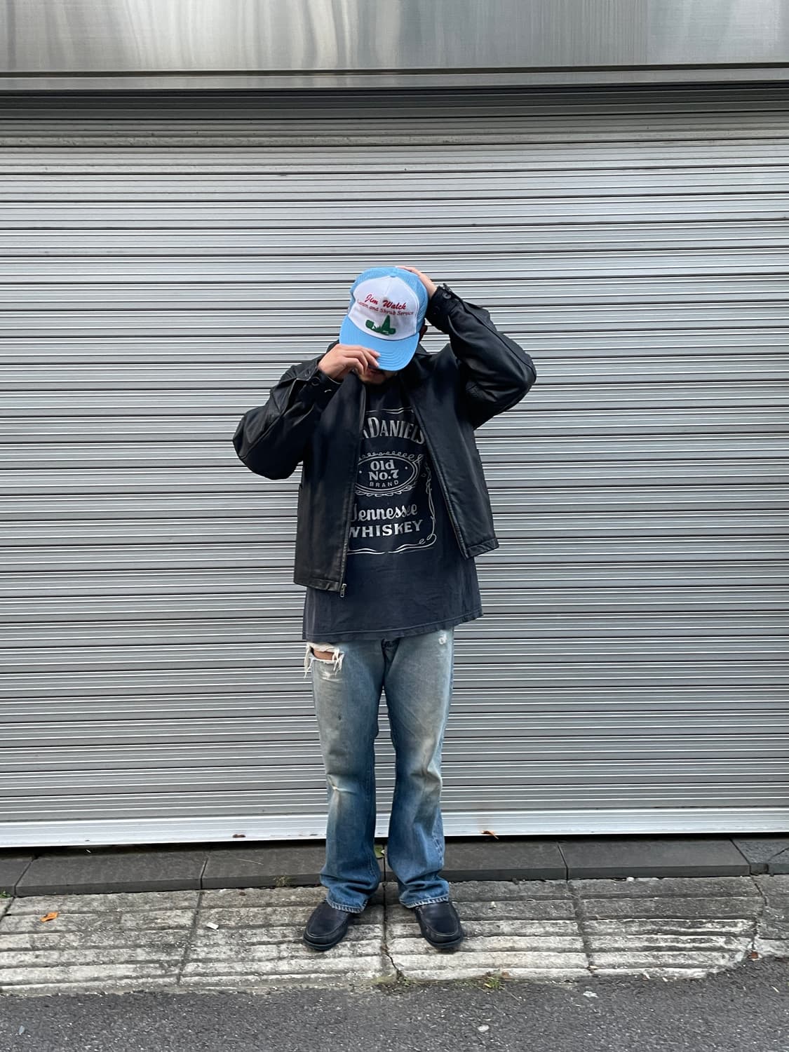90s Old GAP Leather Jacket 상품이미지1