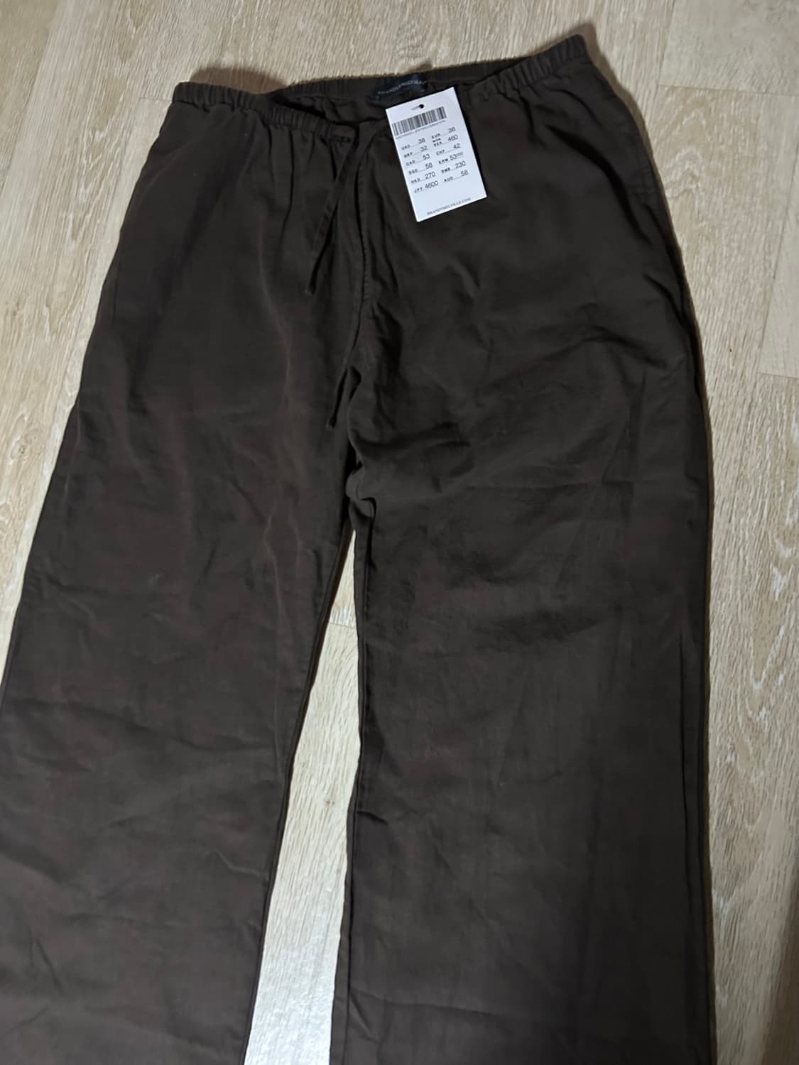 (택O) 브랜디멜빌 와이드 린넨팬츠 브라운 상품이미지1