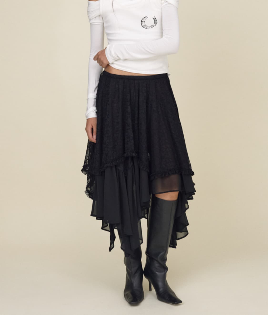 글로니 BOHO LACE LONG SKIRT 상품이미지1