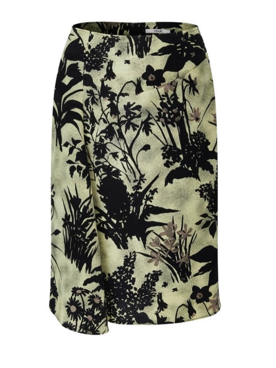 teak arc silk print skirt 상품이미지1