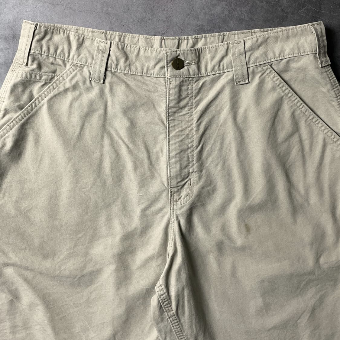 CARHARTT 칼하트B144 베이지 카펜터 워크 하프팬츠 A01164 상품이미지2