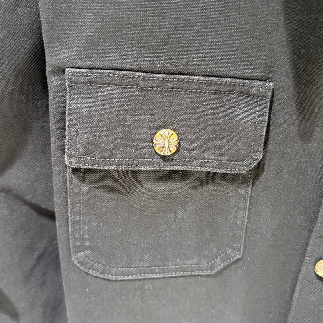 (S+/ M) / 크롬하츠 워크독 블랙 셔츠 자켓 상품이미지4