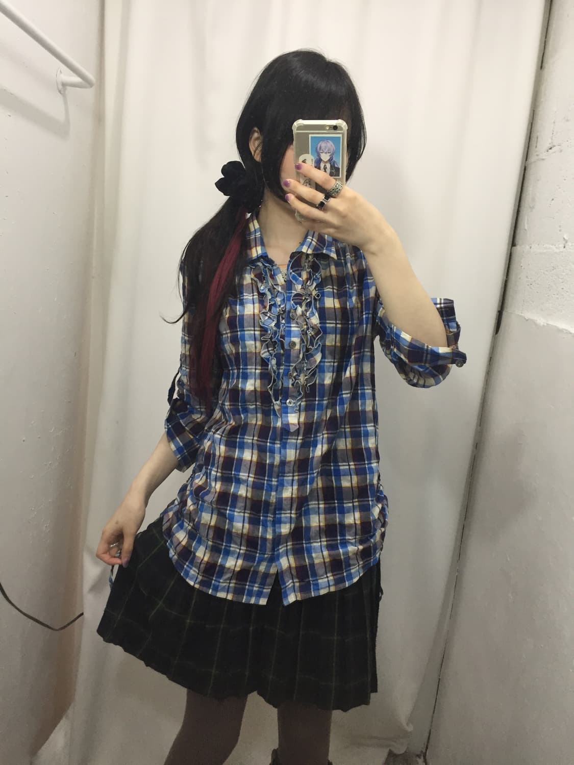 블루 체크 소녀 💤 상품이미지3