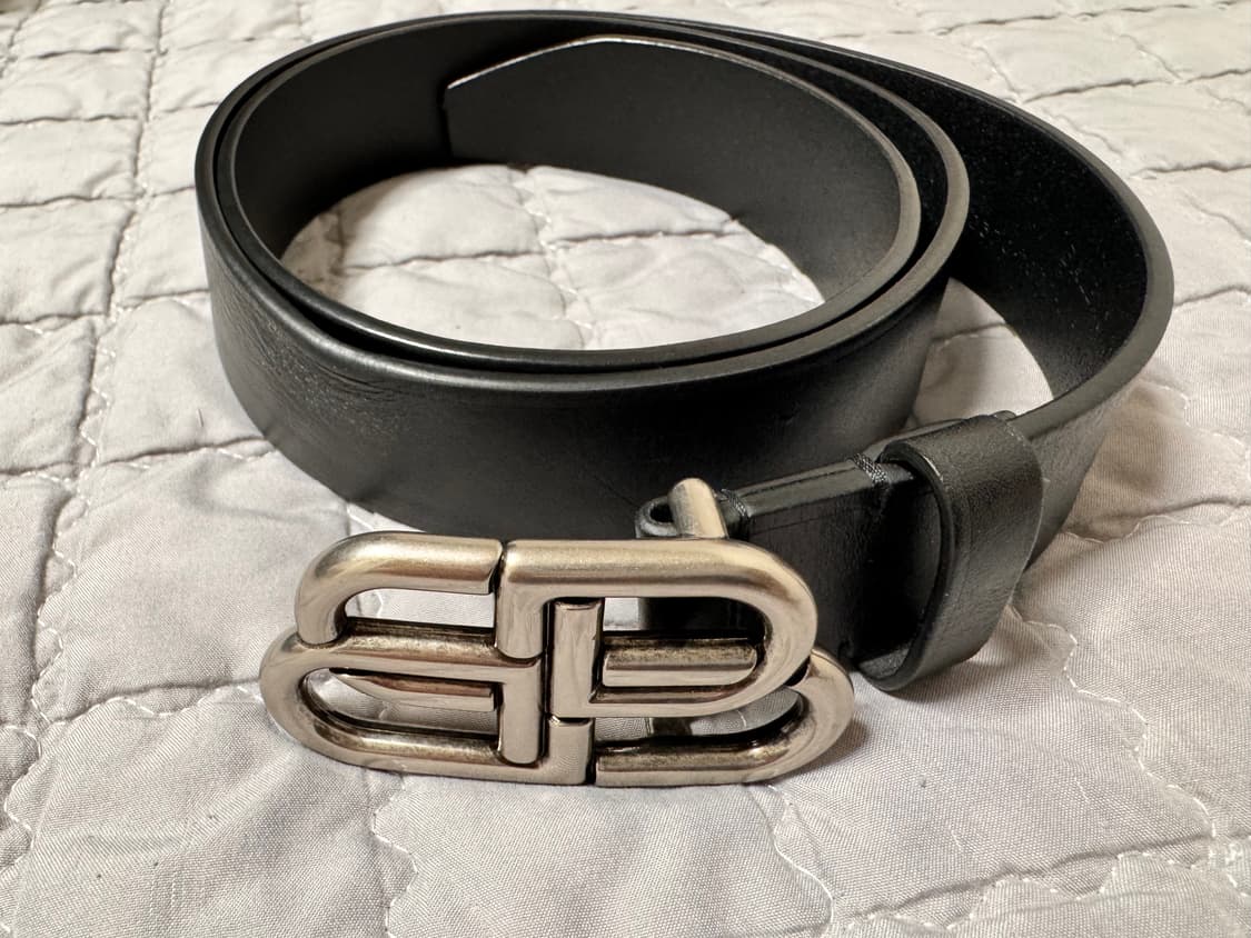 발렌시아가 BB 로고 벨트 90cm 상품이미지7