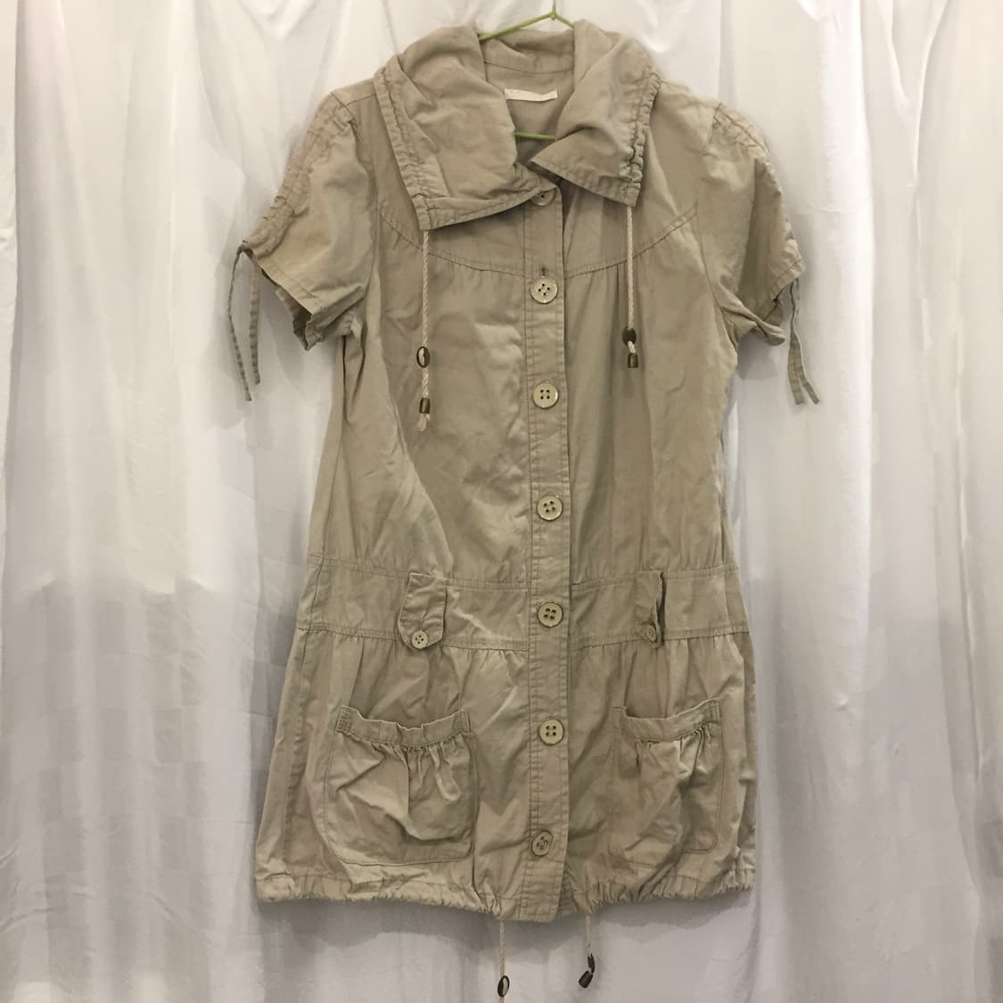 JPN Vintage 모리걸 바선생 베이지 포켓 원피스 상품이미지1