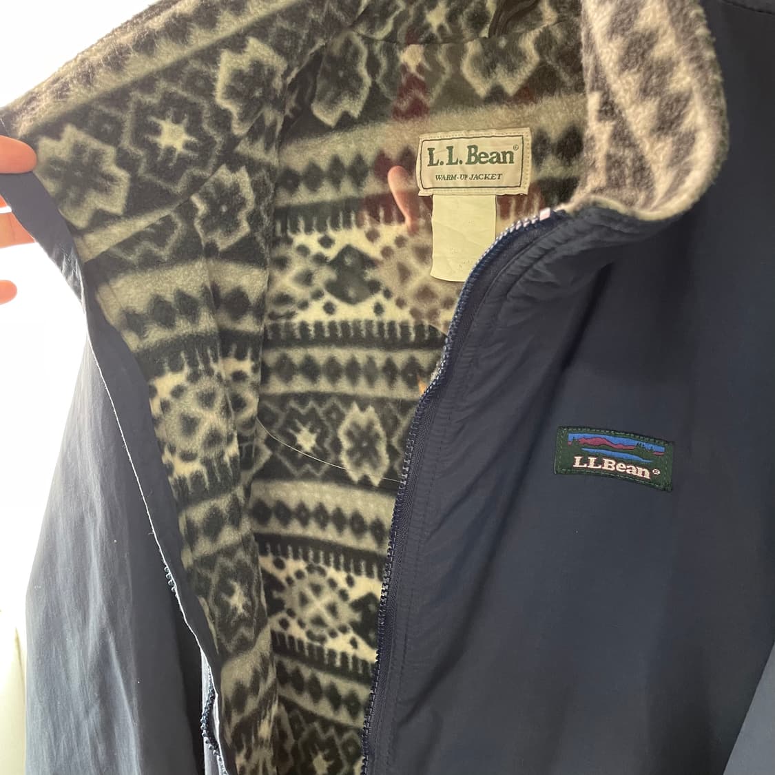 90s 엘엘빈 아즈텍 나일론 웜업자켓 상품이미지6