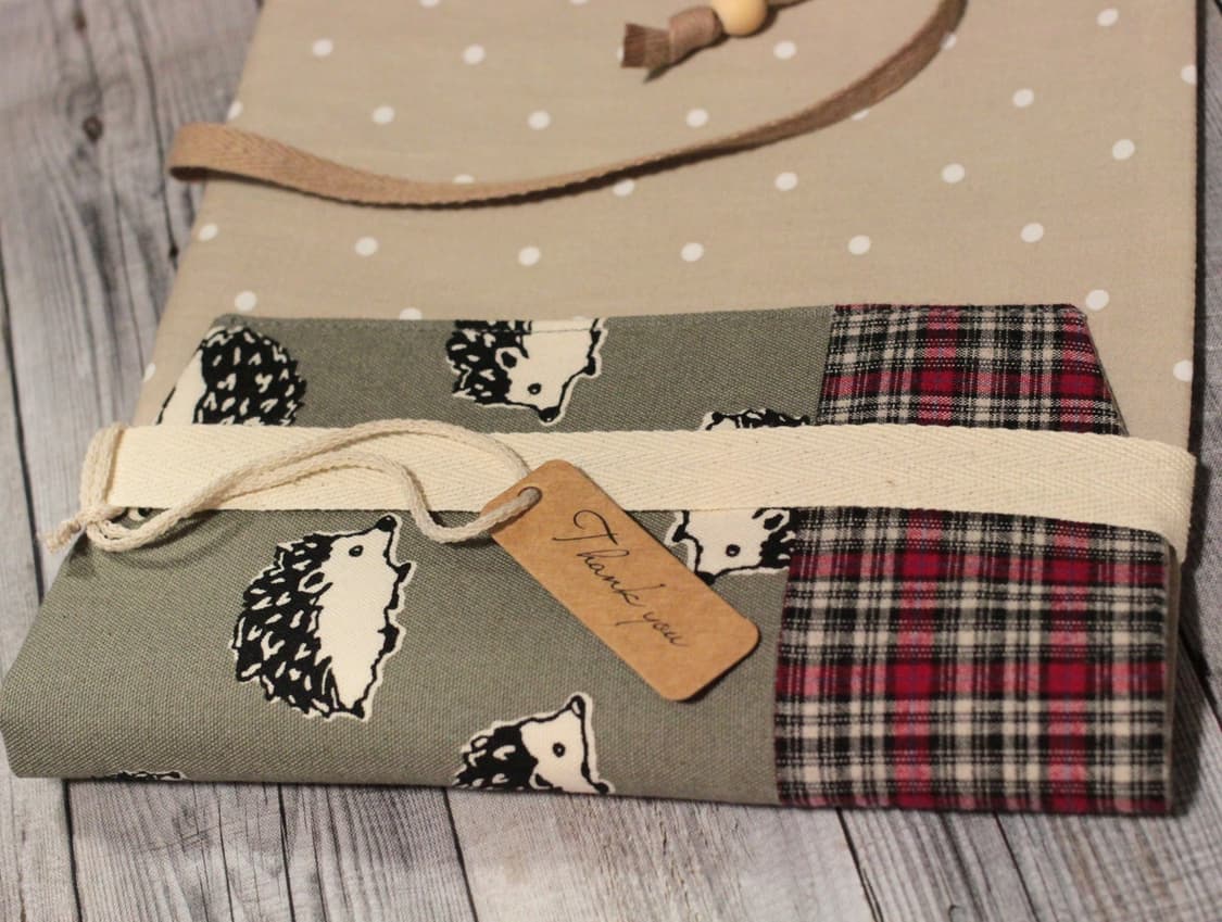 핸드메이드 고슴도치 무늬 북커버 상품이미지7