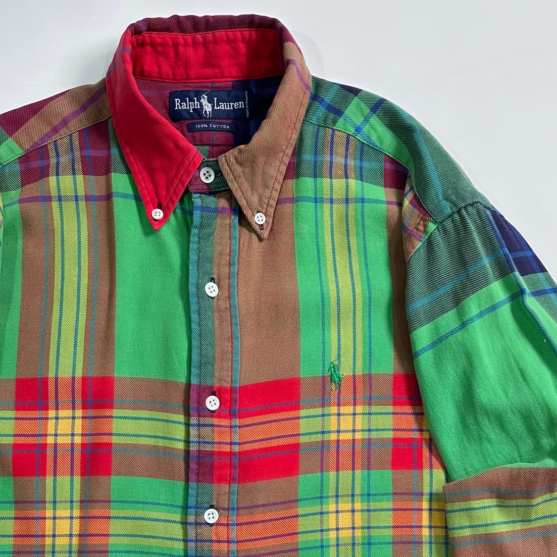90s 폴로 랄프로렌 체크 셔츠  상품이미지4
